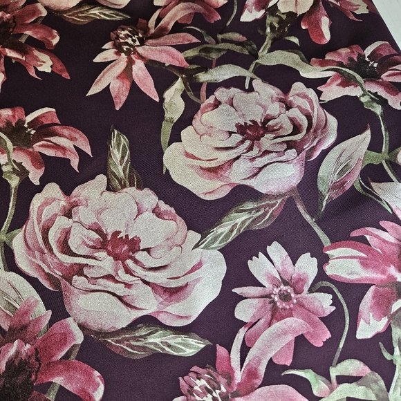 Connected Apparel Women Vivid Floral Multicolor Dress Size 12 - Picture 10 of 13